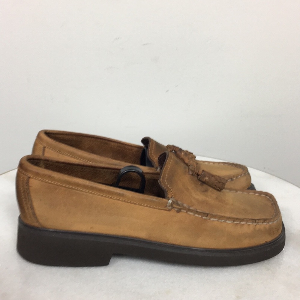 Sperry Suede Leather Loafer Brown Tassel Women 6.5